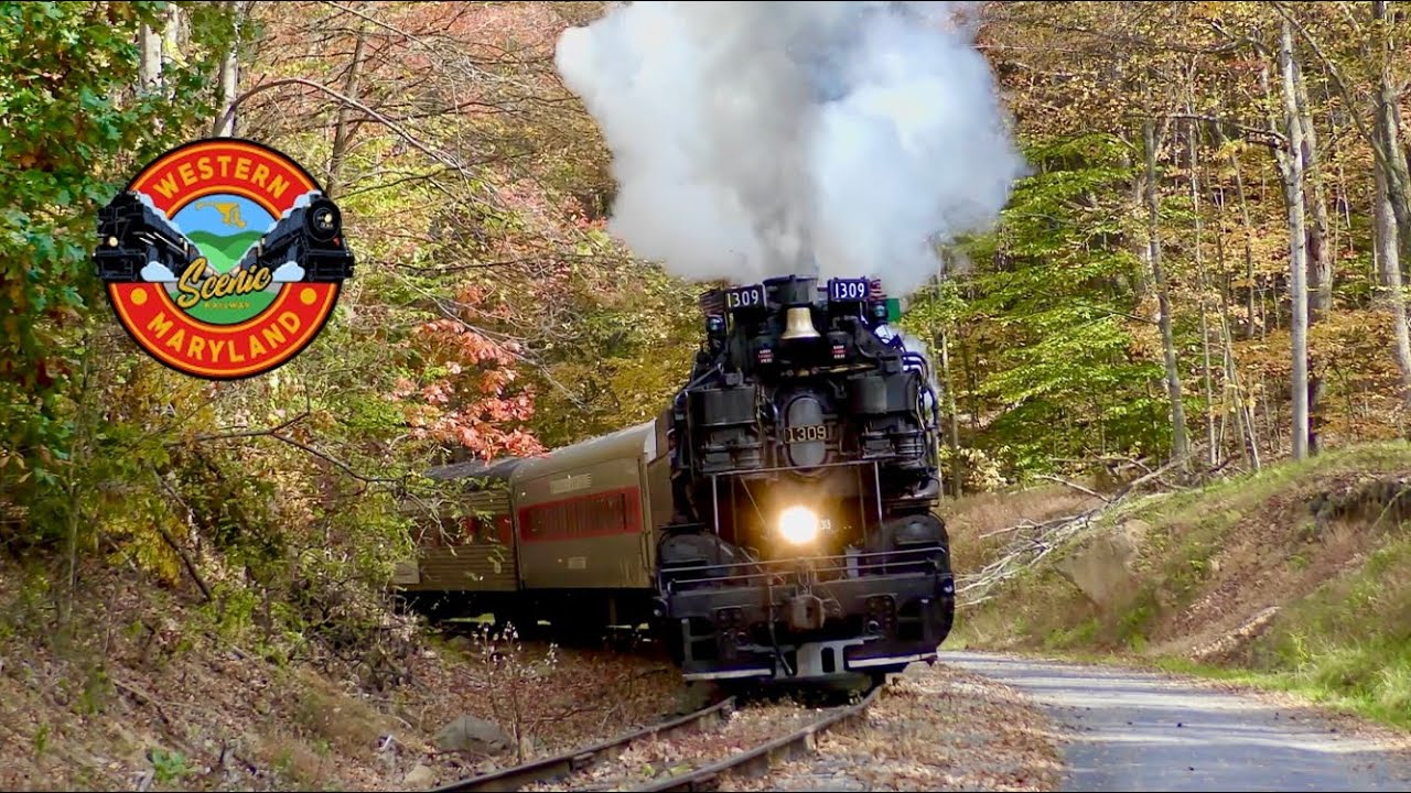 Chesapeake & Ohio 1309 - Chasing the Western Maryland Scenic in the Fall