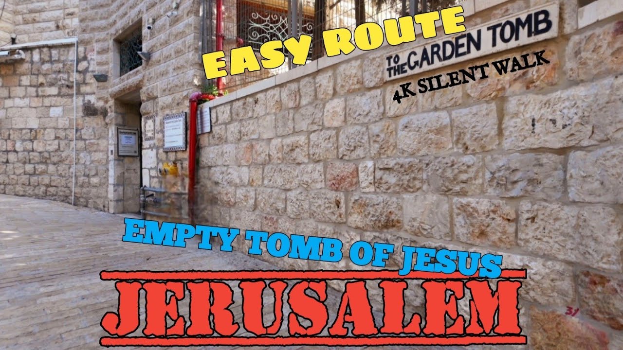 JERUSALEM: GARDEN TOMB traditional burial site of Jesus. Holyland Walk Israel 2025 🇮🇱