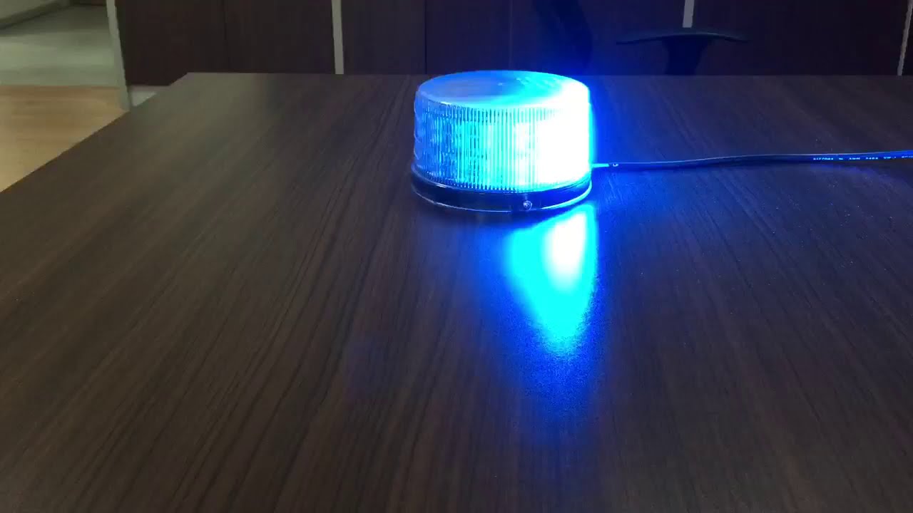 Blue Color Flash Beacon - YouTube