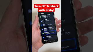 Easy way to turn off Talkback on Samsung Galaxy #samsungtips #talkback #talkbackoff #shorts