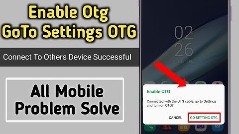 How to fix otg problem in infinix mobile phone
