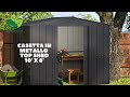 Video: Casetta in metallo Top Shed 10’ x 8’ Duramax, 322 x 243 x 209 cm