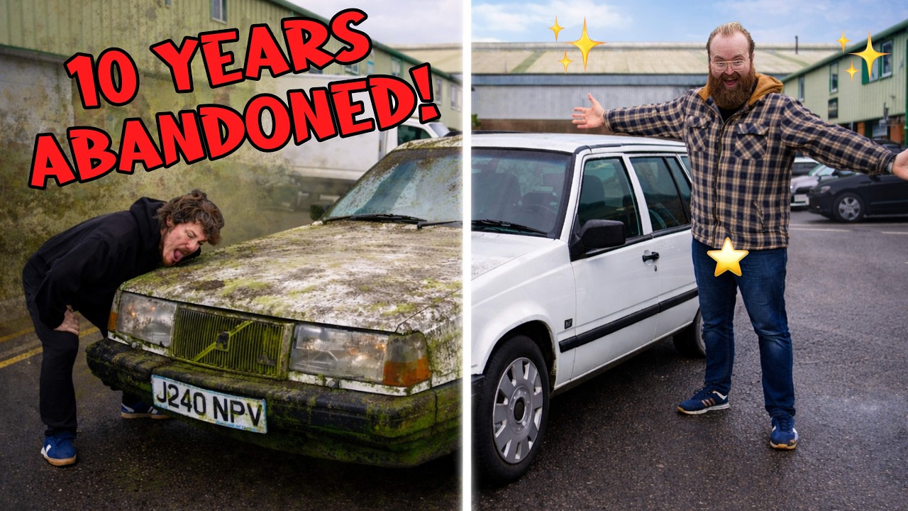 Abandoned Volvo SAVED from the scrap yard! DISGUSTING mossy car detailing