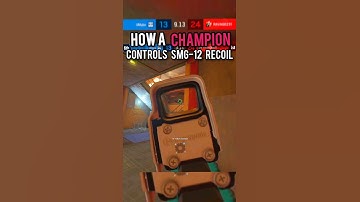 How to have NO RECOIL on the SMG-12... #Shorts #rainbowsixsiege #r6siege #bestcontrollersettings