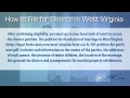 How to File For Divorce in West Virginia