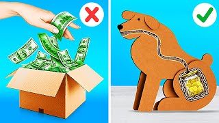 CARDBOARD GENIUS CRAFTS 📦 Coolest Hacks and DIY Ideas You Won't Believe! by 123GO!