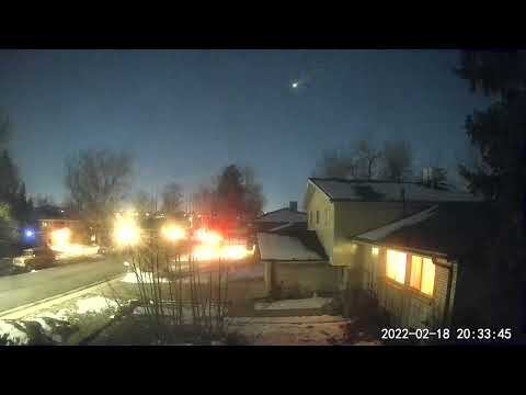 Meteor over Arvada, Colorado - Feb 18 2022