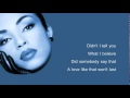 Sade No Ordinary Love lyrics