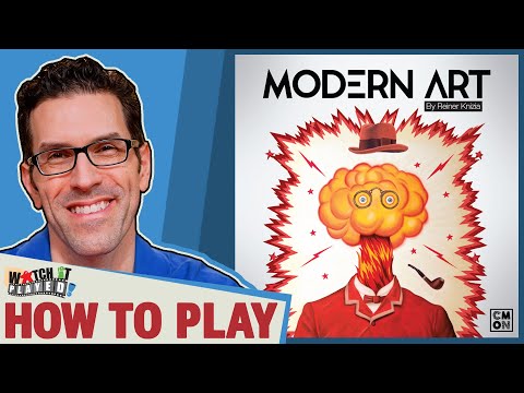  CMON Modern Art Board Game, Art Museum Auction Strategy Game, A Competitive Game of Prediction, Great for Game Night with Adults, Ages  14+, 3-5 Players