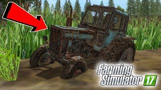 ПОЕХАЛИ НА РЫБАЛКУ И НАШЛИ СТАРЫЙ ТРАКТОР В БОЛОТЕ! FARMING SIMULATOR 17