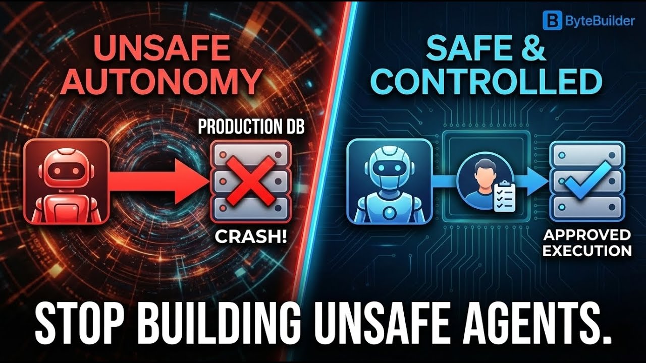 Stop Building Unsafe AI Agents. (The Human-in-the-Loop Pattern)