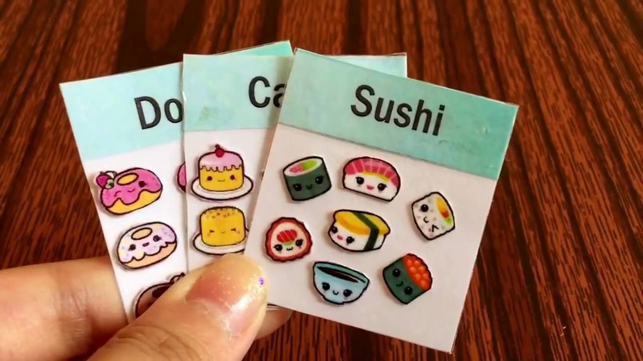 How to make miniature working stickers 