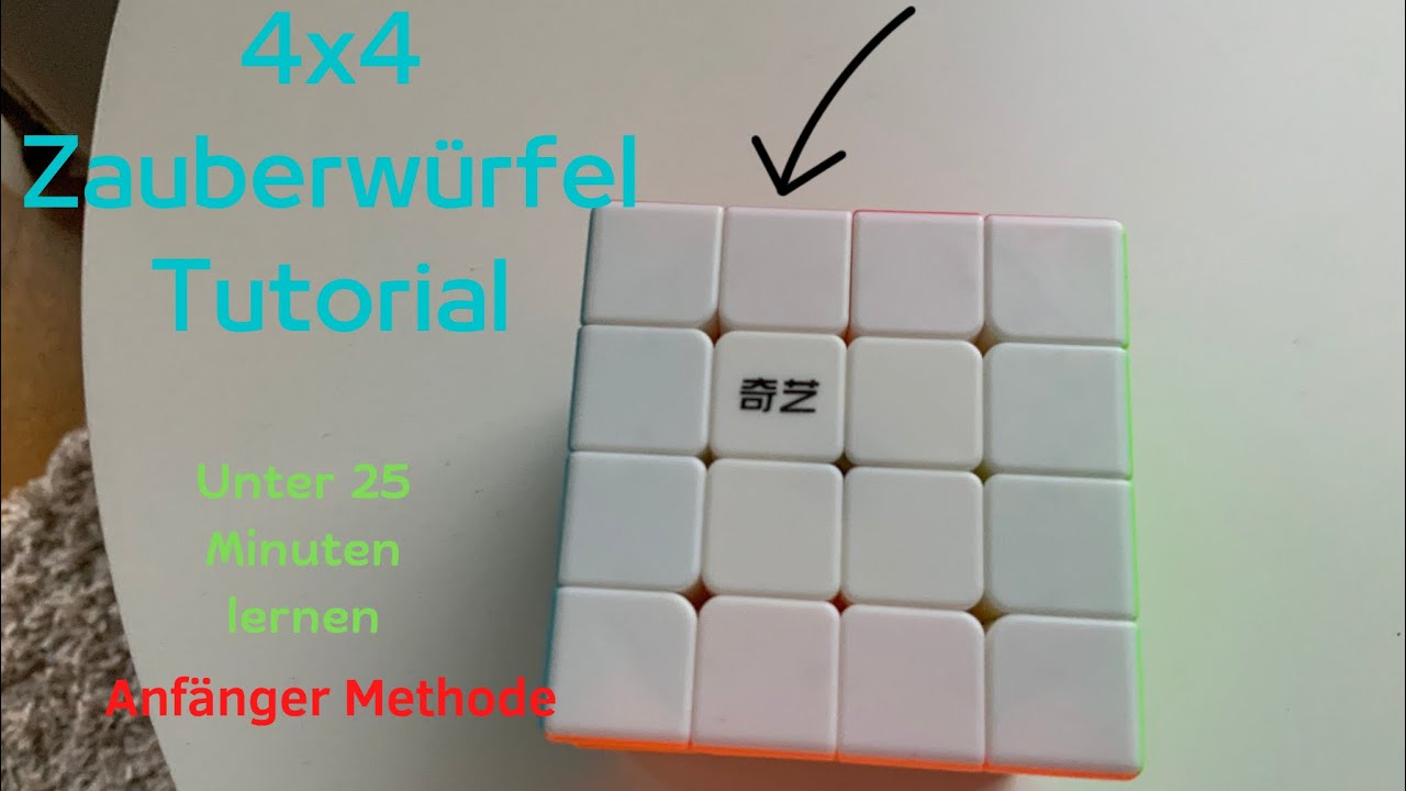 Tutorial: Wie Man Den 4x4 Zauberwürfel Lösen Kann. (Anfänger Methode