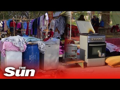 Cash-strapped Afghans forced to selling household items at local markets.