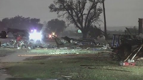 Matador, Texas storm damage: Four people died after tornadoes ripped through | Raw video