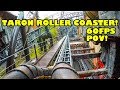 Taron roller coaster awesome 60fps front seat pov phantasialand germany