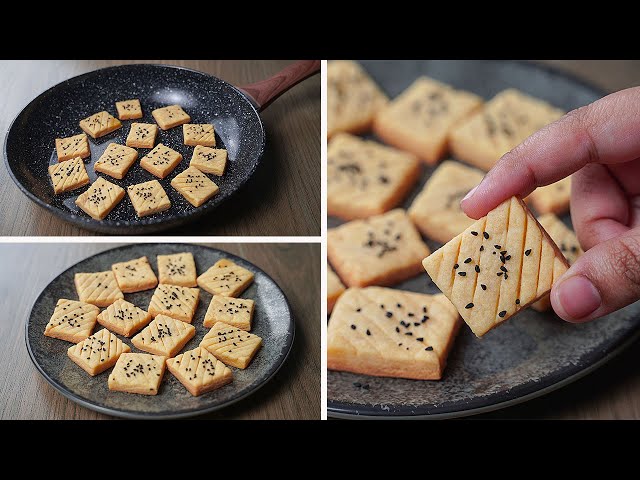 Salted Cookies Recipe in Frypan | No Egg No Oven Cookies Recipe | Homemade Cookies Recipe | Yummy class=