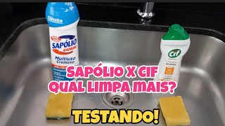 Sapólio X Cif Qual Limpa Mais? Testando.... O Grande Desafio Daycomvoce