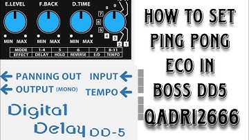 Boss DD5 Ping Pong Eco Setting In Naat || Qadri2666 #ecosetting #naat #qadri2666