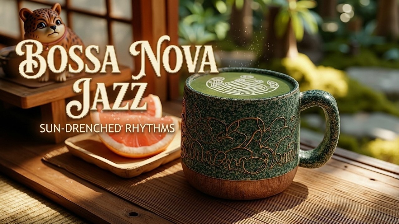 Уютный весенний кофе-брейк и босса-нова | Расслабляющая атмосфера кафе