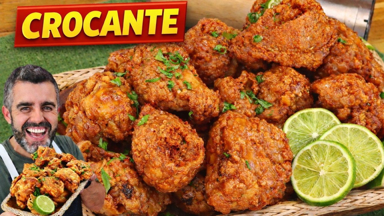 🔥 Frango a Passarinho SUPER CROCANTE! TRUQUE DE RESTAURANTE - Receitas de Pai