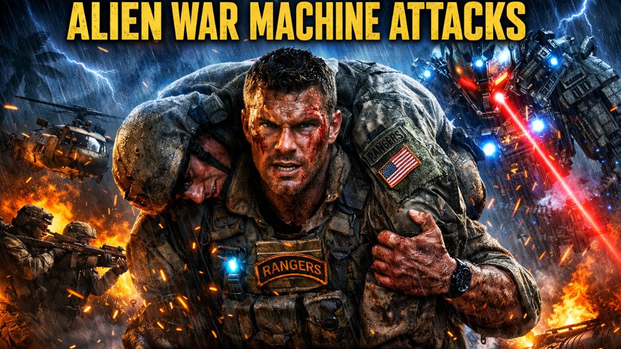 One Soldier vs Alien War Machine | War Machine (2026) Recap - YouTube