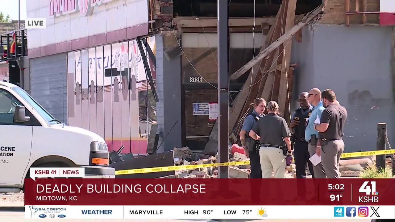 68-year-old man killed in building collapse - YouTube