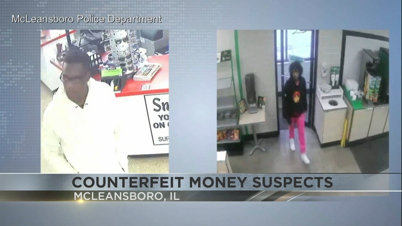 Police looking for counterfeit suspects near McLeansboro - YouTube