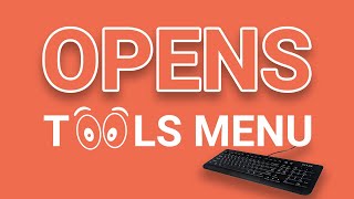Open tools menu shortcut in windows operating system screenshot 3