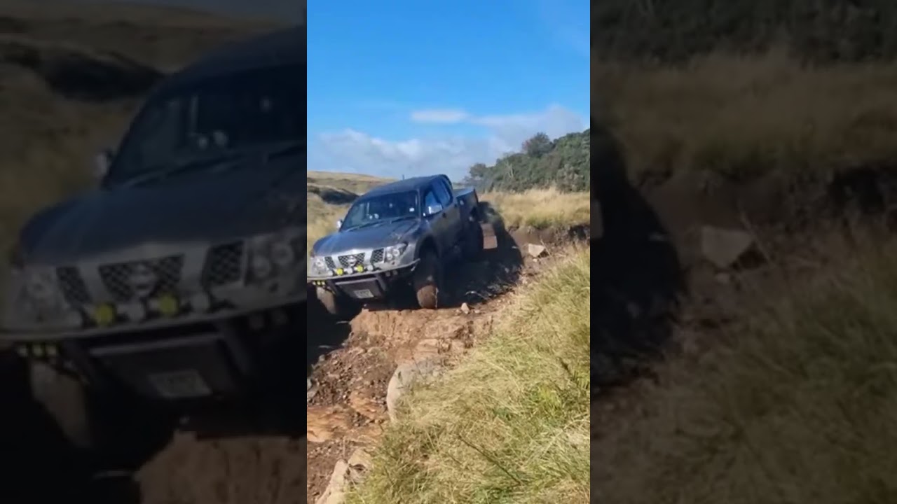 nissan pickup truck offroading at drumclog Scotland 