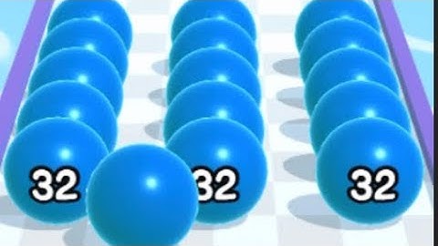 Ball Run 2048  - All  Levels Gameplay IOS ( Levels  80 - 85 ) .