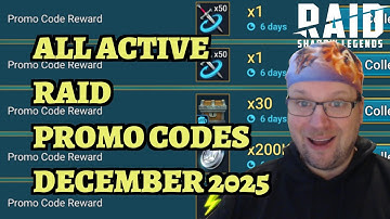 NEW Promo Code and ALL Valid Raid: Shadow Legends Promo Codes in December 2025