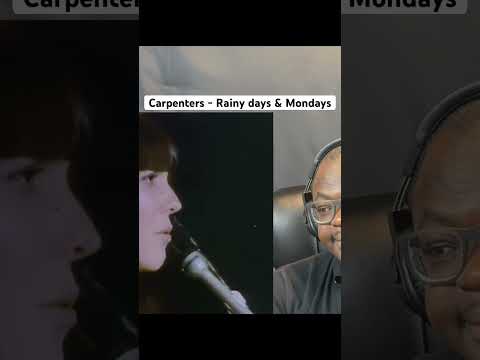 Carpenter Rainydays and I’m awed! 😳🎤 #Carpenters #Reaction #superstar  #yrshorts #youtubeshorts