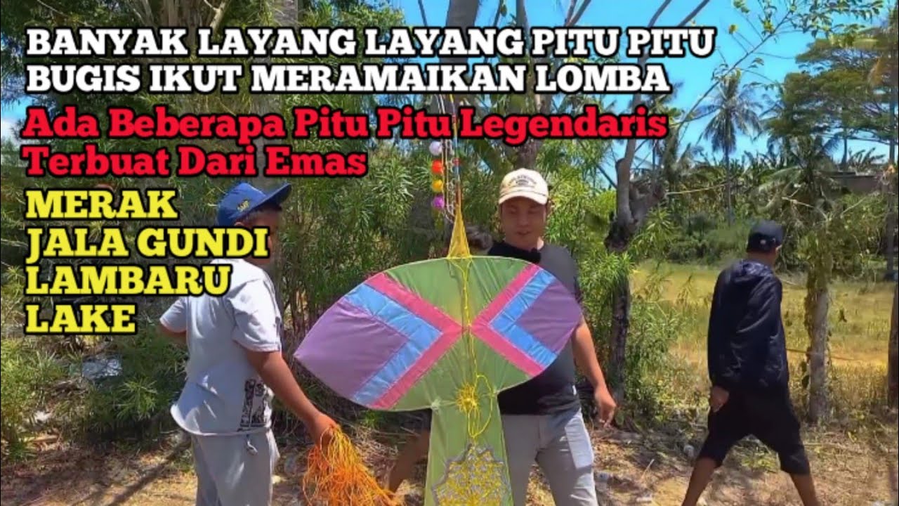 🔴Layang Layang Pitu Pitu Bugis, Perlombaan Layangan Pitu Pitu Bugis Di Atakkae, Sengkang Wajo Part 1