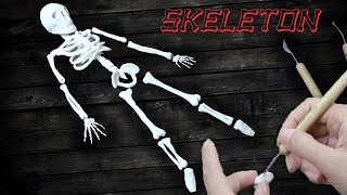 How To Make Clay Skeleton - DIY Clay Skills, Clay Tutorial