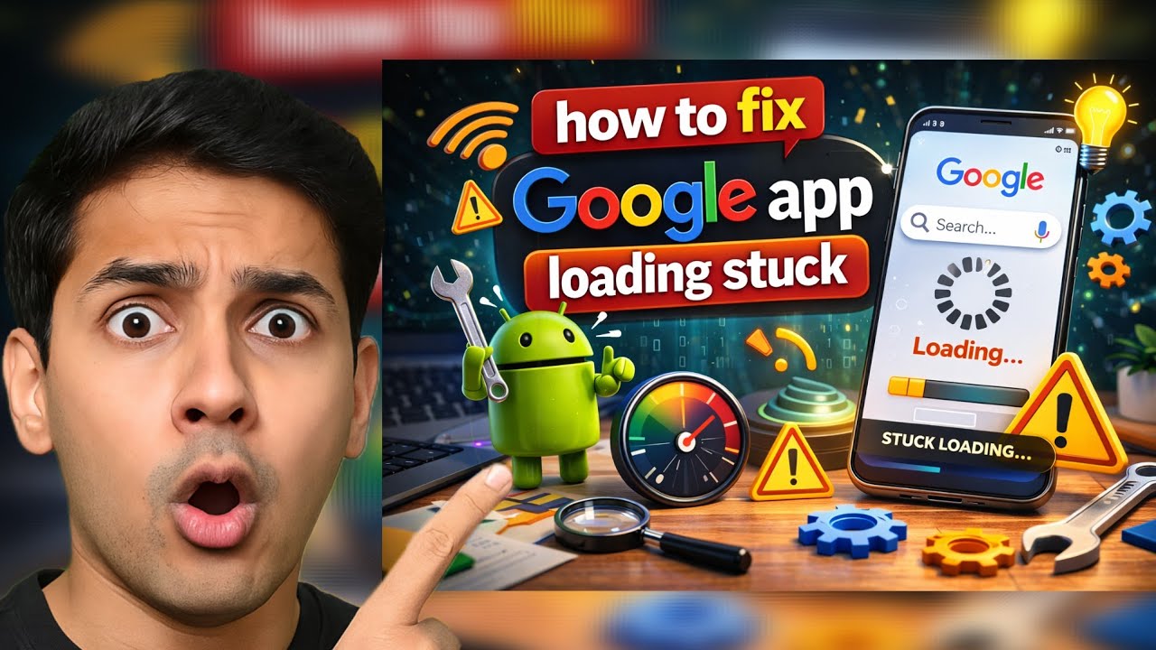 How to Fix Google App Loading Stuck | Google App Not Loading Fix - YouTube