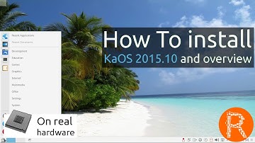 How To install KaOS 2015.10 and overview | A lean KDE Distribution