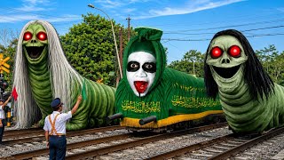 KERETA POCONG IJO! Detik-detik Menegangkan Saat Kereta Api Panjang Berubah Jadi Kereta Pocong #Ep100