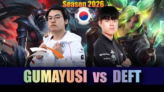 HLE Gumayusi KALISTA vs Deft ZERI ADC - Patch 26.18 KR Ranked | lolrec