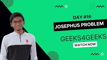 Josephus problem | GFG POTD SOLUTION | GeekStreak Day 16