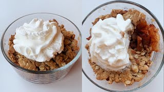 Apple Crumble for One :: 5 Simple Ingredients, Simple Apple Single Serving Dessert