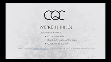 Tom Benjamin & Krithik Puthalath: Cambridge Quantum Computing - Focus Areas