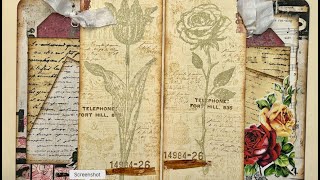 Double Side Tuck and Journaling Cards using Tim Holtz, etc.