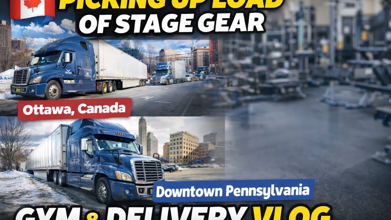 Ottawa to Pennsylvania 🇨🇦🇺🇸 | Stage Gear Load & Gym Stop Vlog Sidhu’sdailygrind