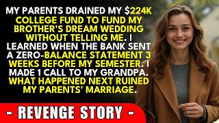 My Parents Drained My $224K College Fund for Brother's Wedding — I Called Grandma