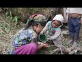 Taking water from  river by child ll working for farming purpose
