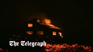 video: Watch: New lava river from La Palma volcano destroys more buildings