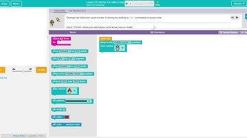 #2 Code org   Course C 2019  Sticker Art with Loops #2