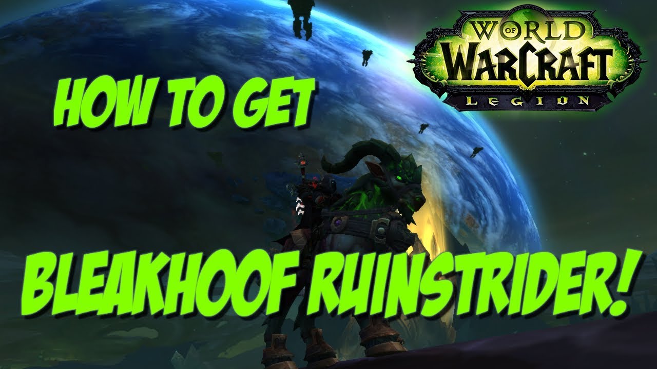 World of warcraft: How to get the Bleakhoof Ruinstrider mount!
