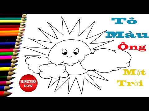 Video Hướng Dẫn Bé Vẽ Và Tô Màu ÔNG MẶT TRỜI Và ĐÁM MÂY -... - youtube